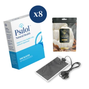 Brain Boost Microdosing + Lions Mane medicinal mushroom capsules (for 2 months)