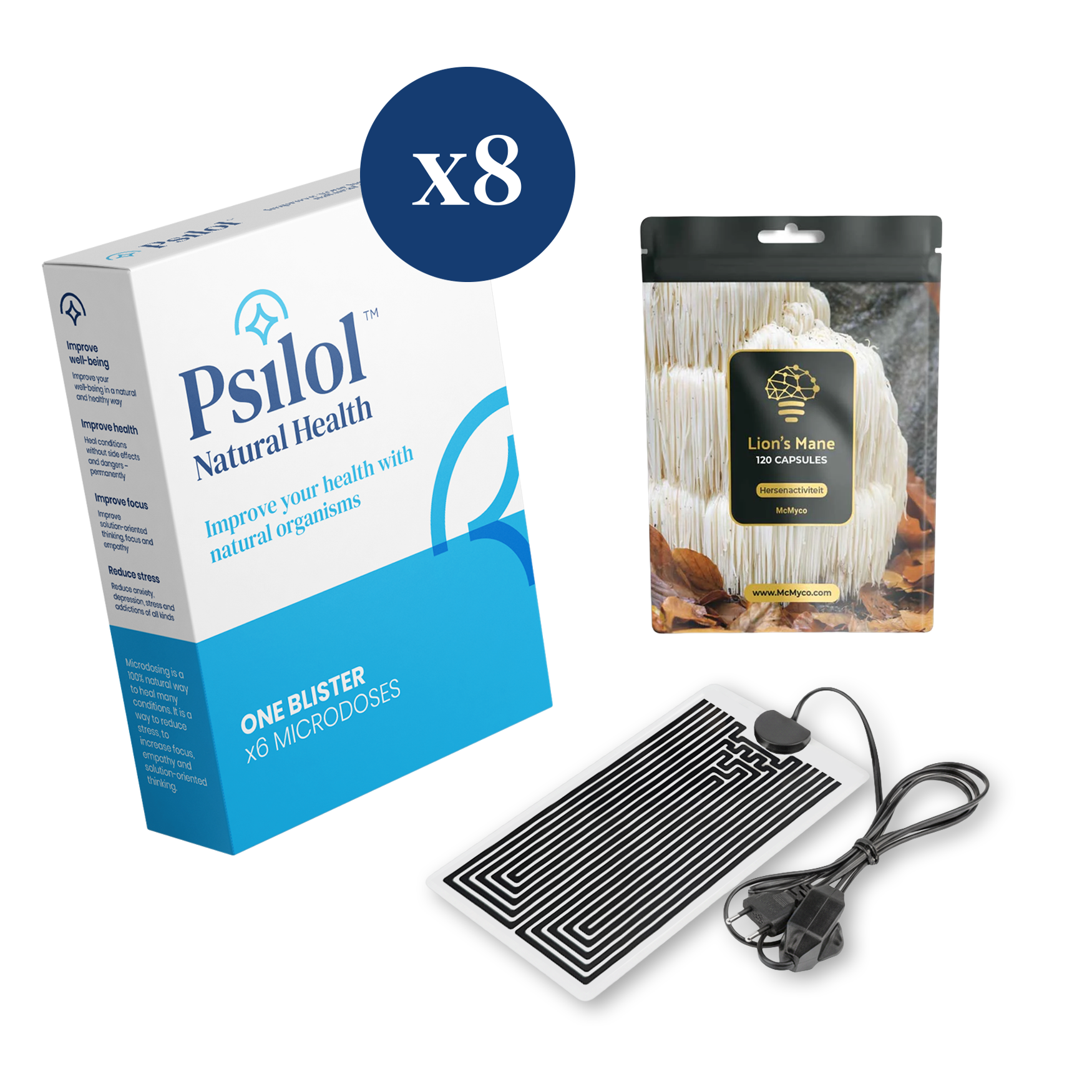 Brain Boost Microdosing + Lions Mane Heilpilzkapseln (für 2 Monate) - Image 1